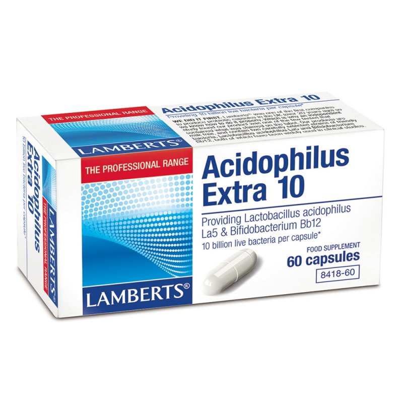 Lamberts Acidophilus Extra 10 Προβιοτικό Σκεύασμα 60 Capsules