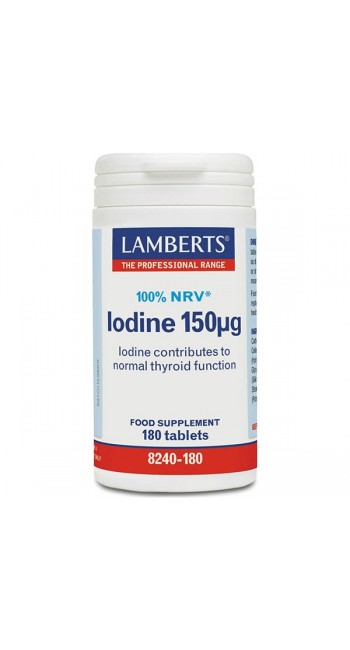 Lamberts Iodine 150μg Συμπλήρωμα με Ιώδιο, 180tabs