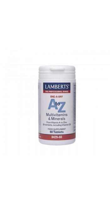 Lamberts A to Z Multivitamins & Minerals Πολυβιταμίνες & Μέταλλα για την Καλή Υγεία του Ανοσοποιητικού Συστήματος 60Tabs