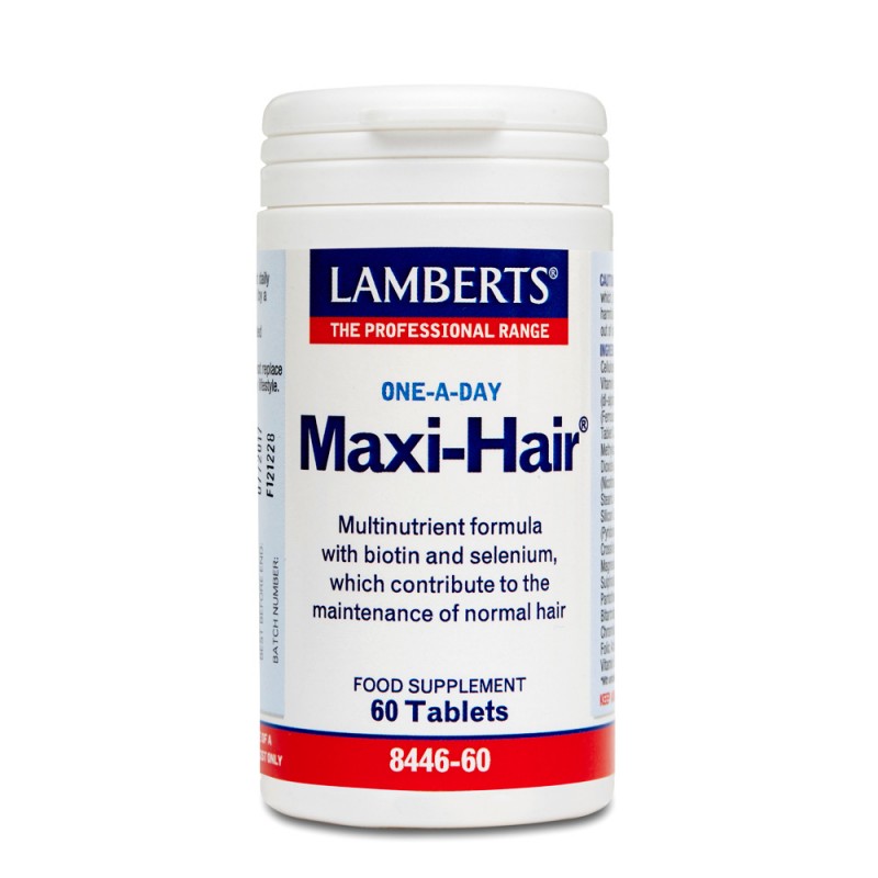 Lamberts Maxi Hair Φόρμουλα κατά της Τριχόπτωσης & Ενδυνάμωσης των Μαλλιών 60 Tablets 