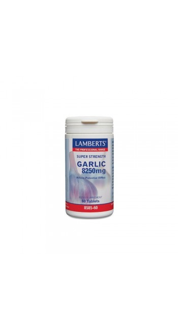 Lamberts Garlic 8250mg Συμπλήρωμα Διατροφής με Σκόρδο, 60tabs