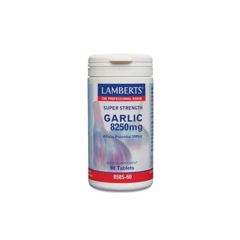 Lamberts Garlic 8250mg Συμπλήρωμα Διατροφής με Σκόρδο, 60tabs