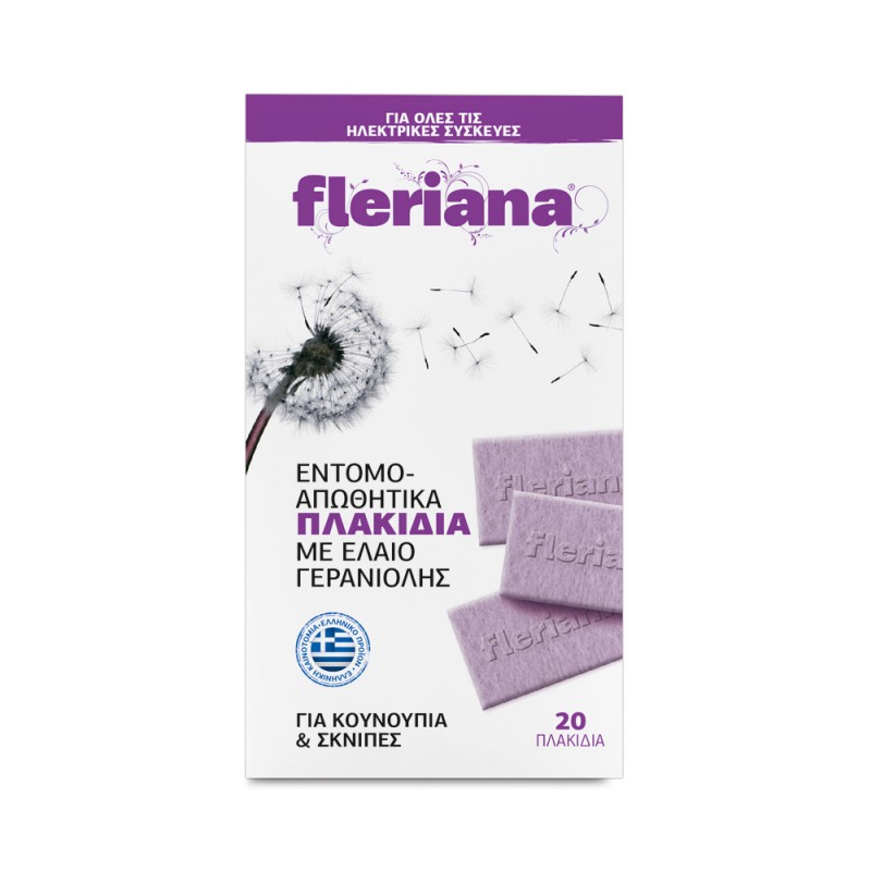 Power Health Fleriana Φυσικά Εντομοαπωθητικά Πλακίδια 20Τεμ 