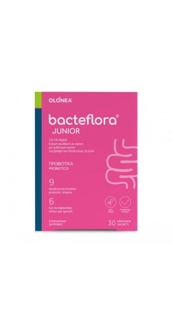 Olonea BacteFlora Junior Προβιοτικά σε Σκόνη με Ουδέτερη Γεύση, 30 φακελάκια