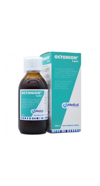 Medical Pharmaquality Octonion Syrup Φυτικό Σιρόπι για την Αντιμετώπιση του Βήχα & του Κρυολογήματος - Ενηλίκων, 200ml