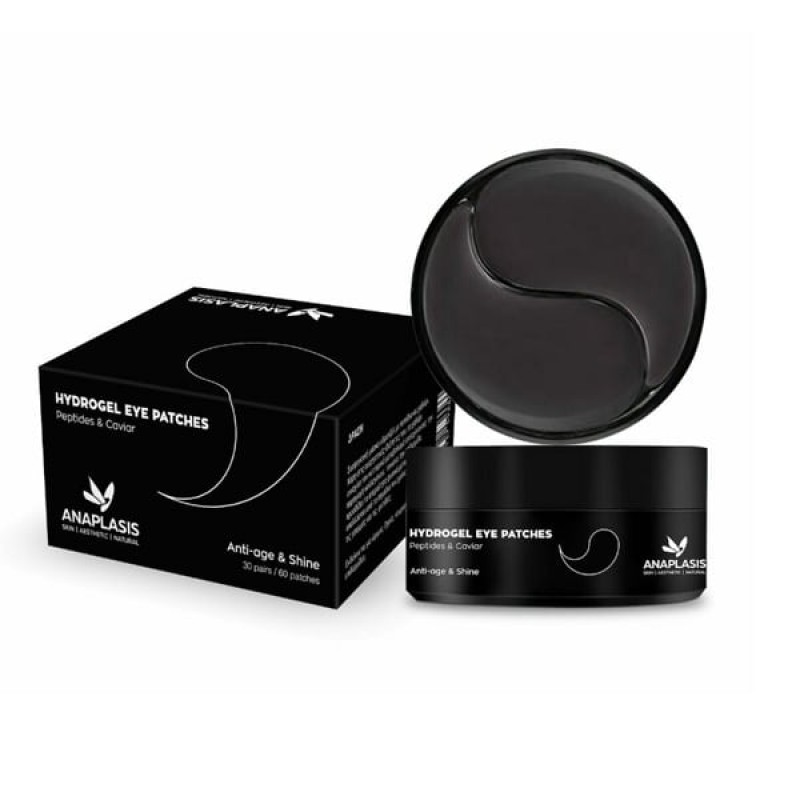 Anaplasis Hydrogel Black Eye Patches Συσφικτική Μάσκα Ματιών, 60paches