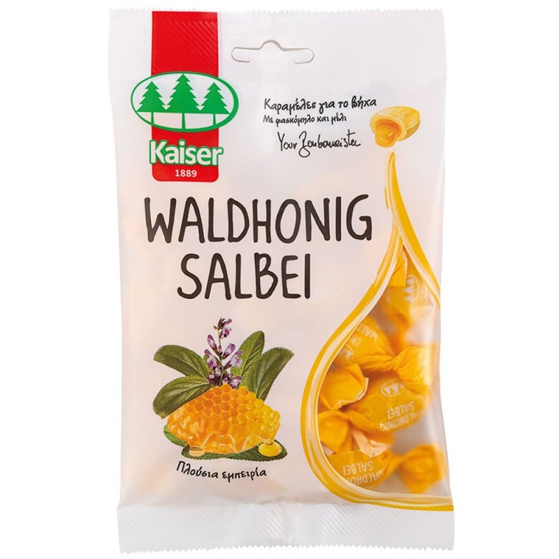 Kaiser Waldhonig Salbei Καραμέλες Μέλι & Φασκόμηλο, 90gr