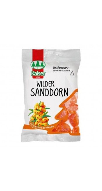 Kaiser Wilder Sanddorn Καραμέλες για το Bήχα με Ιπποφαές, 90gr