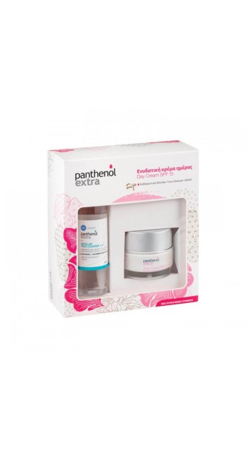 Panthenol Extra Day Cream SPF15, 50ml Ενυδατική Προστατευτική Κρέμα Ημέρας& Δώρο Micellar True Cleanser 3 σε 1 100ml 