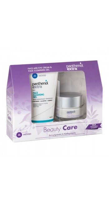 Panthenol Extra Promo Pack Face & Eye Cream Αντιρυτιδική Κρέμα για Πρόσωπο & Μάτια, 50ml & Face Cleansing Gel Τζελ Καθαρισμού Προσώπου, 150ml