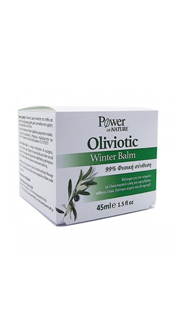 Power of Nature Oliviotic Winter Balm Μοναδικός Συνδυασμός με Αιθέρια 'Ελαια για Εντριβή & Εισπνοή, 45ml