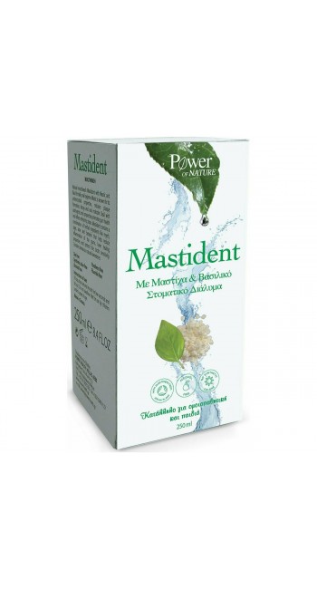 Power  Health  Mastident Στοματικό Διάλυμα με Μαστίχα & Βασιλικό 250ml 