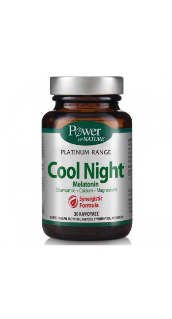 Power Health Classics Platinum Cool Night Φυσική Φόρμουλα κατά της Αϋπνίας, 30 caps