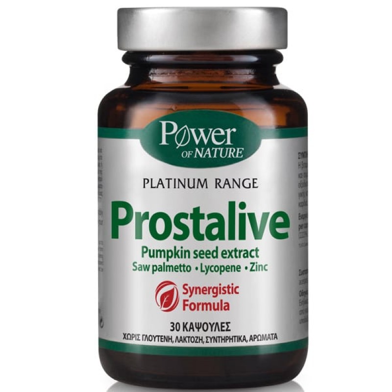 Power Health Classics Platinum Prostalive Συμπλήρωμα Διατροφής για την Καλή Υγεία του Προστάτη, 30caps