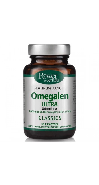 Power Health Platinum Classics Omegalen Ultra Ιχθυέλαιο μοριακής απόσταξης & ψυχρής συμπίεσης, 30caps