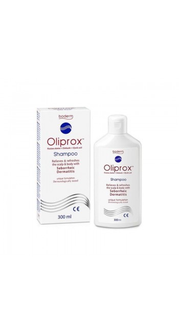 Boderm Oliprox Σαμπουάν για την Αντιμετώπιση της Σμηγματορροϊκής Δερματίτιδας στο Τριχωτό της Κεφαλής, 300ml 