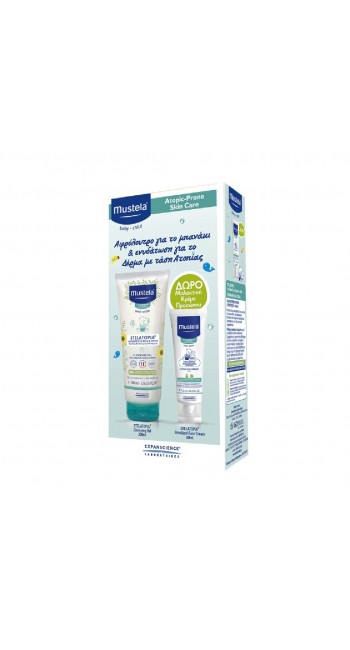 Mustela Set Stelatopia Cleansing Gel Αφρoντούς για Σώμα & Μαλλιά 200ml + Δώρο Emmolient Face Cream Μαλακτική Κρέμα Προσώπου 40ml