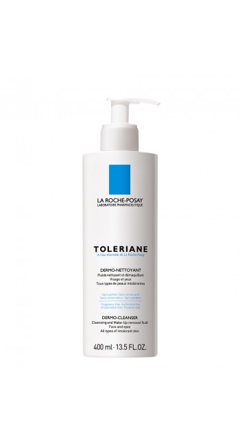 La Roche-Posay Toleriane Dermo Nettoyant, Απαλό Γαλάκτωμα Ντεμακιγιαζ Προσώπου & Ματιών, 400ml