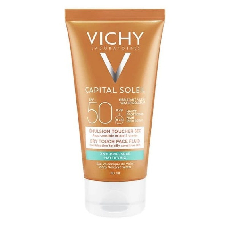 Vichy Capital Soleil SPF50 Αντηλιακή Κρέμα Προσώπου για Ματ Αποτέλεσμα, 50ml