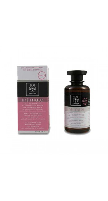 Apivita Intimate Daily Απαλό Gel Καθαρισμού για την Καθημερινή Υγιεινή της Ευαίσθητης Περιοχής με Χαμομήλι & Πρόπολη, 200ml