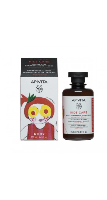 Apivita Κids Σαμπουάν & Conditioner με ρόδι & μέλι 250ml