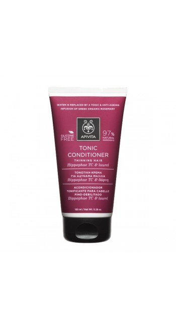 Apivita Tonic Conditioner Τονωτική Κρέμα για Αδύναμα Μαλλιά με Hippophae TC & Δάφνη, 150ml