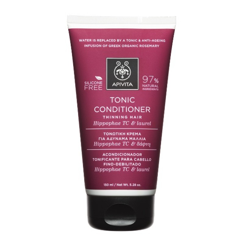 Apivita Tonic Conditioner Τονωτική Κρέμα για Αδύναμα Μαλλιά με Hippophae TC & Δάφνη, 150ml