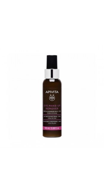 Apivita Gentle Eye Make Up Remover Απαλός Καθαρισμός & Ντεμακιγιάζ για την ευαίσθητη περιοχή των ματιών, 100ml