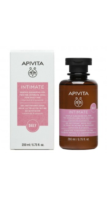 Apivita Intimate Daily Απαλό Gel Καθαρισμού για την Ευαίσθητη Περιοχή με Χαμομήλι & Πρόπολη, 200ml