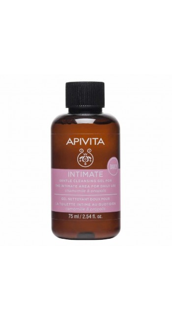  Apivita Intimate Daily Gel Καθαρισμού για την Ευαίσθητη Περιοχή με Χαμομήλι & Πρόπολη, 75ml 