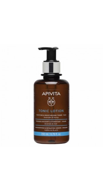 Apivita Tonic Lotion Καταπραϋντική & Ενυδατική Λοσιόν Για Το Πρόσωπο Με Λεβάντα & Μέλι, 200ml