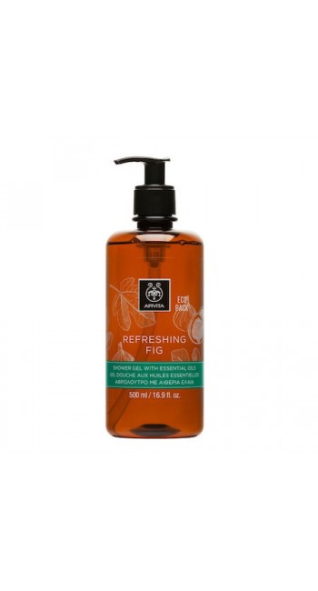 Apivita Refreshing Fig Shower Gel Αφρόλουτρο με Αιθέρια Έλαια 500ml 