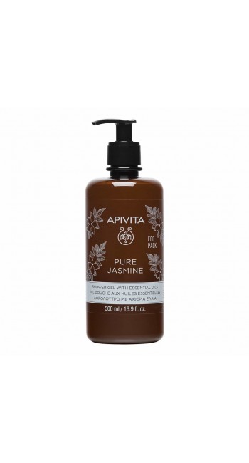 Apivita Pure Jasmine Shower Gel with Essential Oils 500ml 