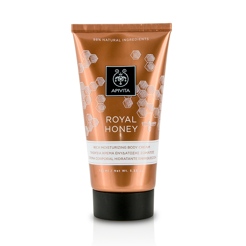  Apivita Royal Honey Πλούσια Κρέμα Ενυδάτωσης Σώματος, 150ml 