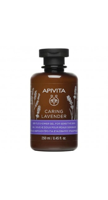 Apivita Caring Lavender Απαλό Αφρόλουτρο για Ευαίσθητες Επιδερμίδες, 250ml