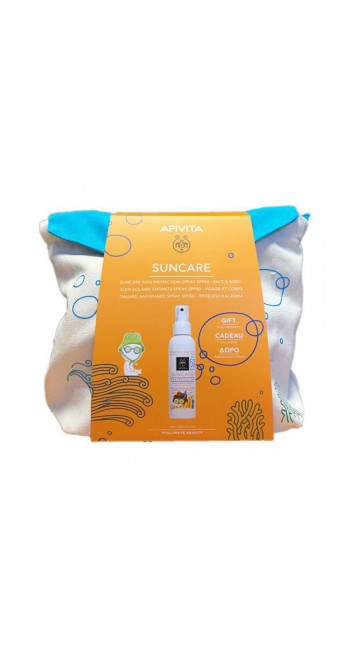 Apivita Set Suncare Kids Protection Face & Body Spray SPF50 με Αλόη & Καλέντουλα, 150ml + Δώρο Παιδικό Backpack 