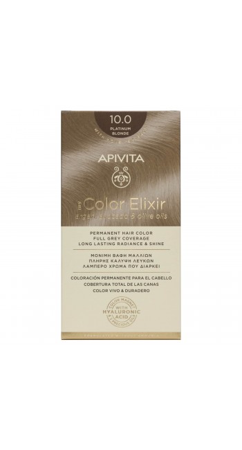 Apivita My Color Elixir Μόνιμη Βαφή Μαλλιών 10.0 Κατάξανθο 50ml