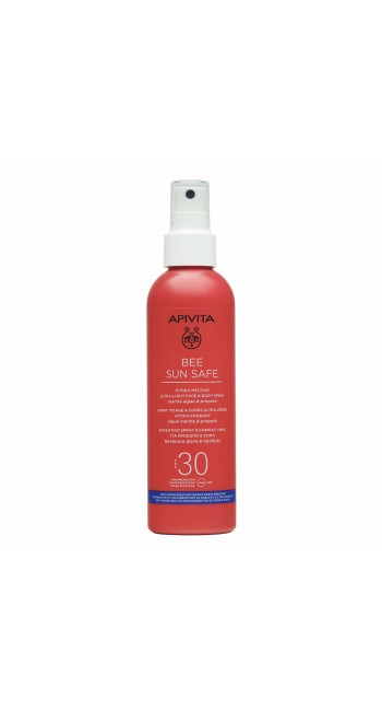 Apivita Bee Sun Safe Hydra Melting Ultra Light Face & Body Spray Ενυδατικό Αντιηλιακό Προσώπου Σώματος με Θαλάσσια Φύκη & Πρόπολη SPF50, 200ml