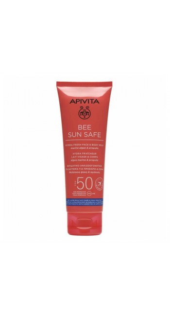 Apivita Bee Sun Safe Ενυδατικό Γαλάκτωμα για Πρόσωπο & Σώμα SPF50 Hydra Fresh Face & Body 100ml