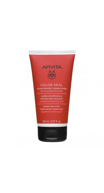 Apivita Color Seal Color Protect Conditioner Μαλακτική Κρέμα Προστασίας Χρώματος Με Πρωτεΐνες Κινόα & Μέλι, 150ml