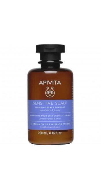 Apivita Sensitive Scalp Σαμπουάν για το Ευαίσθητο Τριχωτό με Πρεβιοτικά & Μέλι, 250ml 