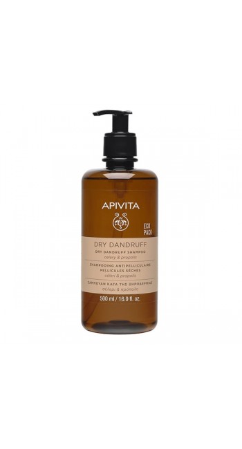 Apivita Dry Dandruff Shampoo Σαμπουάν κατά της Ξηροδερμίας με Σέλερι & Πρόπολη, 500ml