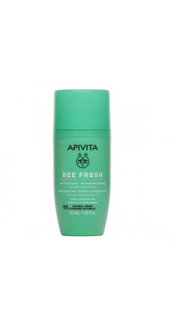 Apivita Bee Fresh 24H Αποσμητικό που Σέβεται το Μικροβίωμα, 50ml