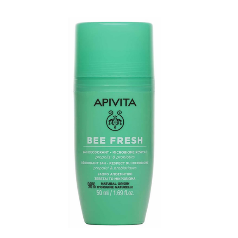 Apivita Bee Fresh 24H Αποσμητικό που Σέβεται το Μικροβίωμα, 50ml