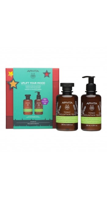 Apivita Set Uplift Your Mood Tonic Mountain Tea Αφρόλουτρο 250ml + Tonic Mountain Tea Γαλάκτωμα Σώματος 200ml 