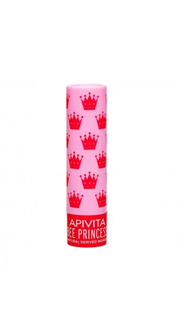 Apivita Lip Care Bee Princess Bio-Eco Balm Χειλιών με Βερίκοκο & Μέλι & 100% φυσική σύνθεση, 4.4 gr