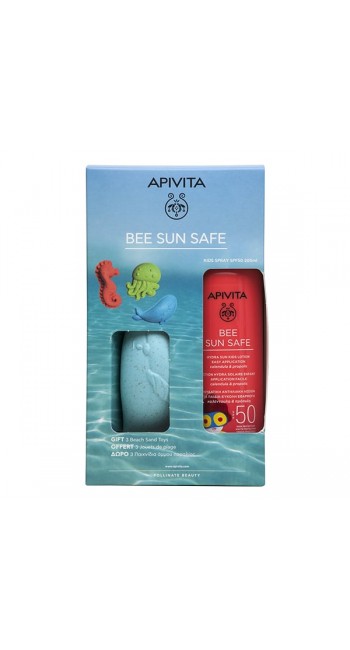 Apivita Bee Sun Safe Promo Pack με Hydra Sun Kids Lotion SPF50 Ενυδατική Αντηλιακή Λοσιόν για Παιδιά, 200ml & Δώρο 3 Παιχνίδια Άμμου Παραλίας, 1σετ