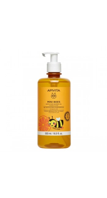 Apivita Mini Bees Gentle Kids Shower Gel με Πορτοκάλι και Μέλι, 500ml 