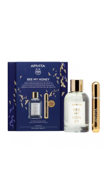 Apivita Bee My Honey Eau De Toilette Γυναικείο Άρωμα, 100ml & Δώρο Επαναγεμιζόμενο Spray Αρώματος, 8ml