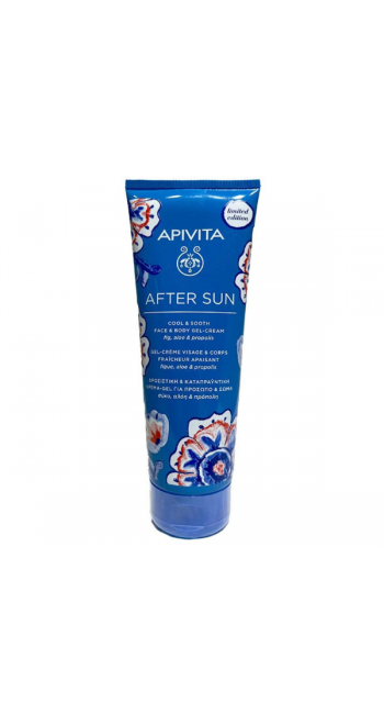 Apivita After Sun Δροσιστική & Καταπραϋντική Κρέμα Gel για Πρόσωπο & Σώμα, 200ml 